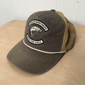 Howler Brothers Head the Call Olive and Khaki Cap Fish Embroidery Mesh Back